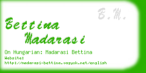 bettina madarasi business card